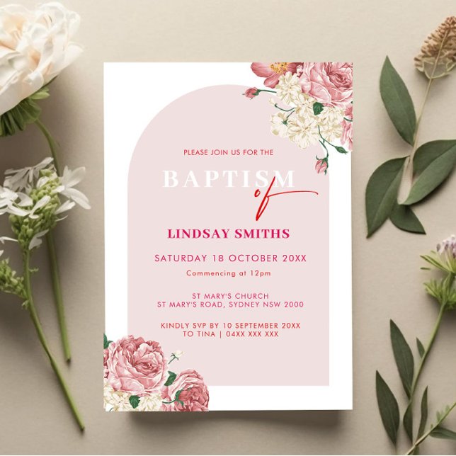 Invitación Palabras florales y bautismo de Rosas (Subido por el creador)