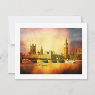 Invitación Palacio Westminster y puente con el Big Ben