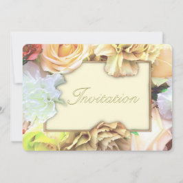 Invitación Pale Yellow Rose Birthday Party Invitation