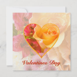 Invitación Pale Yellow Rose Valentine Card