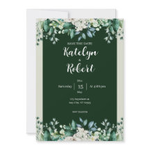 Paleta de acuarela verde de Boda de amor