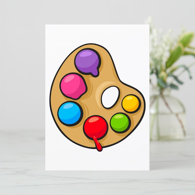 Invitación Paleta de arte de pintores (Subido por el creador)