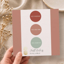 Paleta de Colores de Boda de Otoño en Códigos HEX