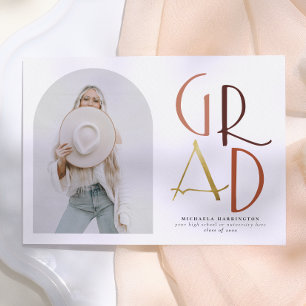 Invitación Palette Graduación de fotografía de grado Boho A