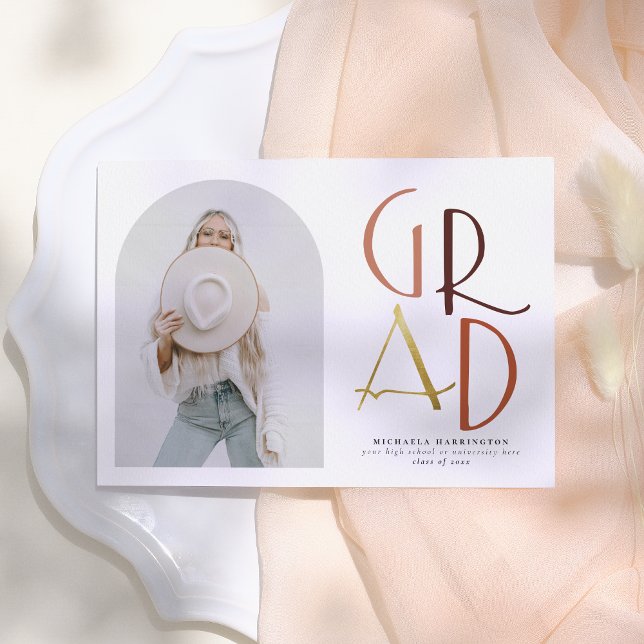 Invitación Palette | Graduación de fotografía de grado Boho A (Subido por el creador)