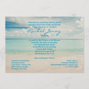 Invitación pálida de la boda de Mitzvah del palo