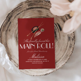 Invitación Palitos de Sushi Rollo de Boda Saki