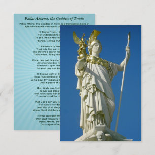 Invitación Pallas Athena, diosa de la verdad