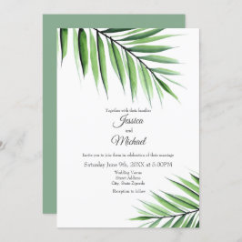Invitación Palm acuarela