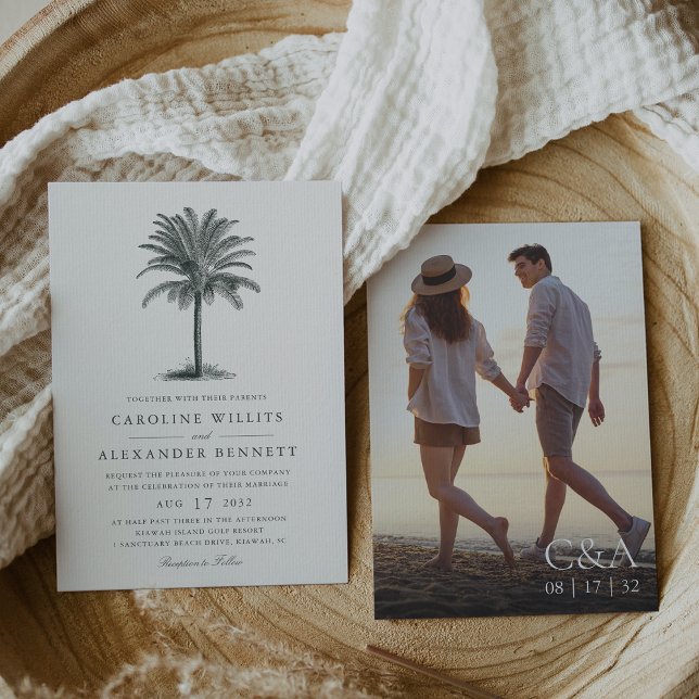 Invitación Palm de La Habana | Boda fotográfico de palmeras a (Subido por el creador)