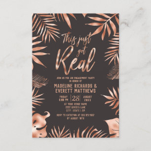 Invitación Palm Leaf Esto Acaba De Tener Una Verdadera Fiesta