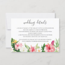 Palm Leaves tropicales Bodas Detalles Insertar tar