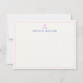 Invitación Palm, Social Club aesthetic, note card