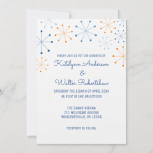 Invitación Palm Springs Moderno del siglo XX