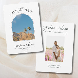 Invitación Palm Springs Palm Tree Wedding Save the Date