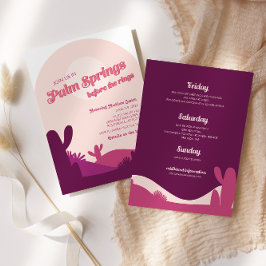 Invitación Palm Sunset Desert Springs Bachelorette