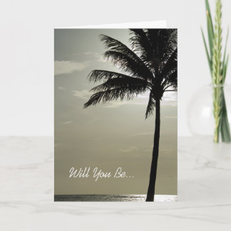 Invitación Palm Tree Beach Serás Mi Novia