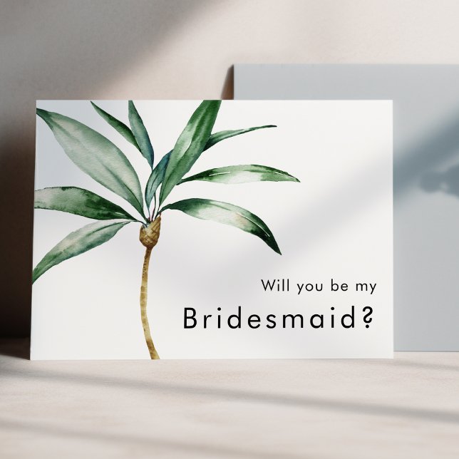 Invitación Palm Tree Destination Wedding Propuesta de la dama (Subido por el creador)