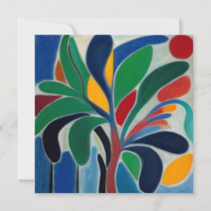 Invitación Palm Tree tropical colorida