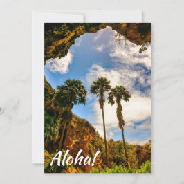 Invitación Palm Trees cavernales de Makauwahi, Kauai, Hawai