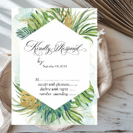 Invitación Palm Tropical Sale Verano RSVP