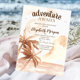Invitación Palmas Tropicales Rústicas