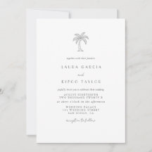 Palmera Costera Escritura Elegante