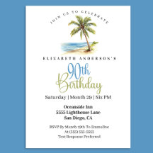 Palmera de Playa 90 Cumpleaños