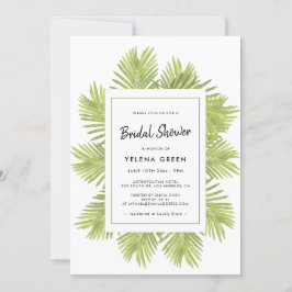 Invitación Palmera tropical Ducha de novia