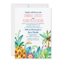 palmeras de la playa de piña boda tropical