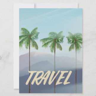 Invitación Palmeras de viaje