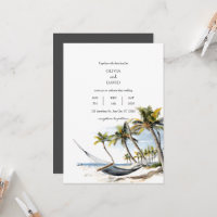 Palmeras Exóticas Hamaca Relajación Boda Playa