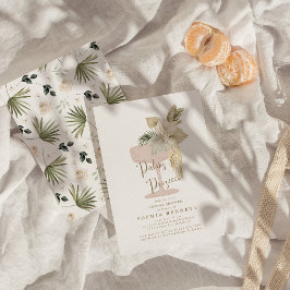 Invitación Palmeras y duchas de novias Prosecco