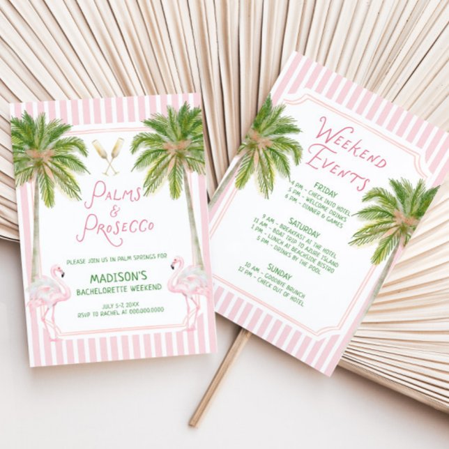 Invitación Palmeras y Prosecco Despedida de Soltera (Subido por el creador)