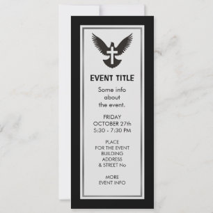 Invitación Palo con cruz