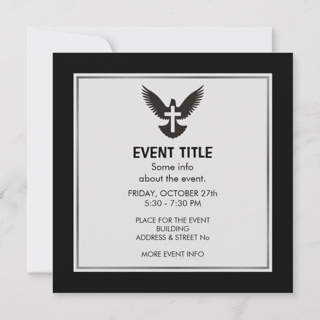 Invitación Palo con cruz (Reverso)