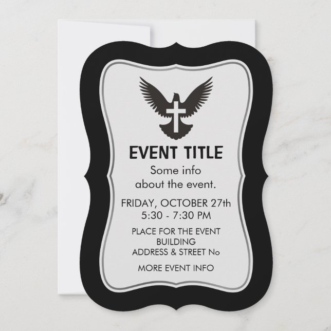 Invitación Palo con cruz (Reverso)