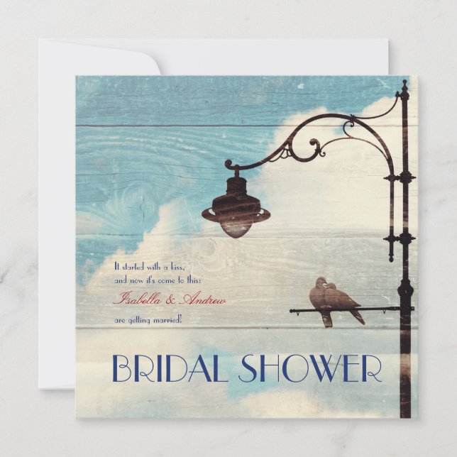 Invitación Palomas de tortuga - PARA SIEMPRE Y PARA SIEMPRE (Anverso)