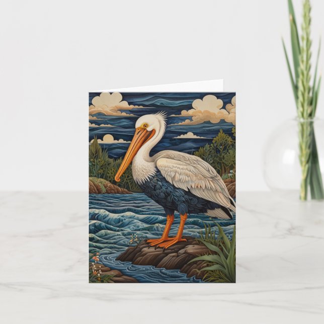 Invitación Palomino de gaviota de mar blanco (Anverso)