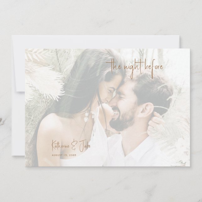 Invitación Pampas de fotos enturbiadas la noche anterior (Anverso)