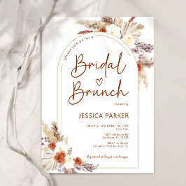 Invitación Pampas Grass Arch Terracotta Boho Bridal Brunch