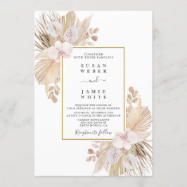 Invitación Pampas Grass boda