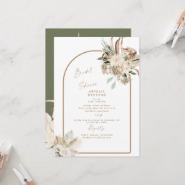 Invitación Pampas Grass Boho Bridal Shower