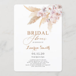 Invitación Pampas Grass Boho Bridal Shower