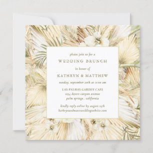 Invitación Pampas Grass Boho Floral Post Boda Brunch