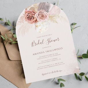 Invitación Pampas Grass Fall Bridal Shower