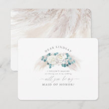 Pampas Grass Greenery Bridesmaid Propuesta