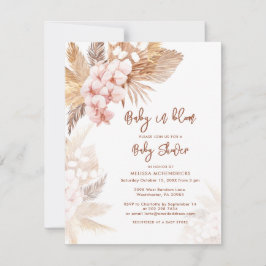 Invitación Pampas Grass Terracotta Chica Baby Shower