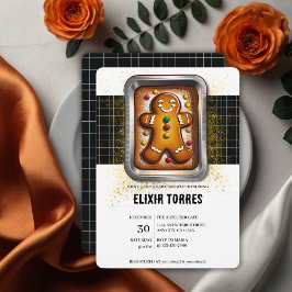 Invitación Pan de jengibre moderno en Pan Baby Shower