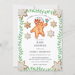Invitación Pan de jengibre   NAVIDADES BABY SHOWER